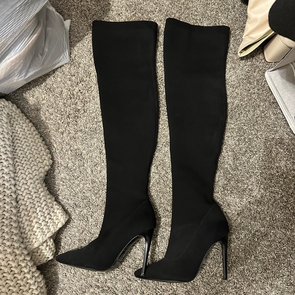 Kendall and Kylie thigh high boots-size 8